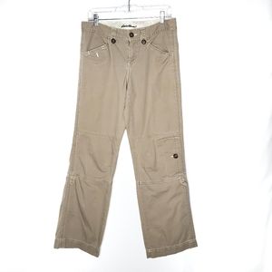 EDDIE BAUER Cargo Roll Up Khaki Hiking Pants